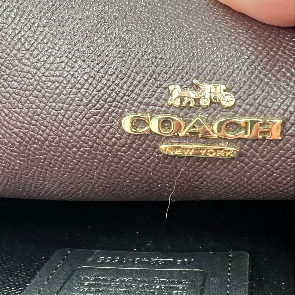 Coach Gallery Tote Women Large Khaki Brown Good Signature Canvas 79609 - Picture 4 of 8